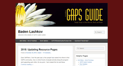 Desktop Screenshot of gapsguide.com